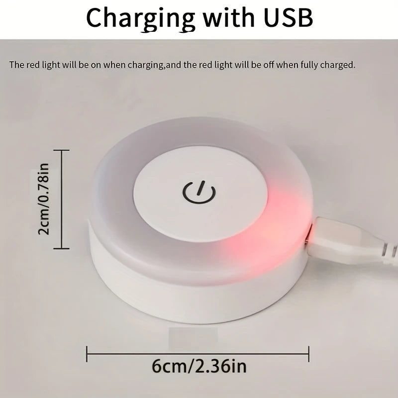 USB Rechargeable Touch LED Light | 3 Color Modes