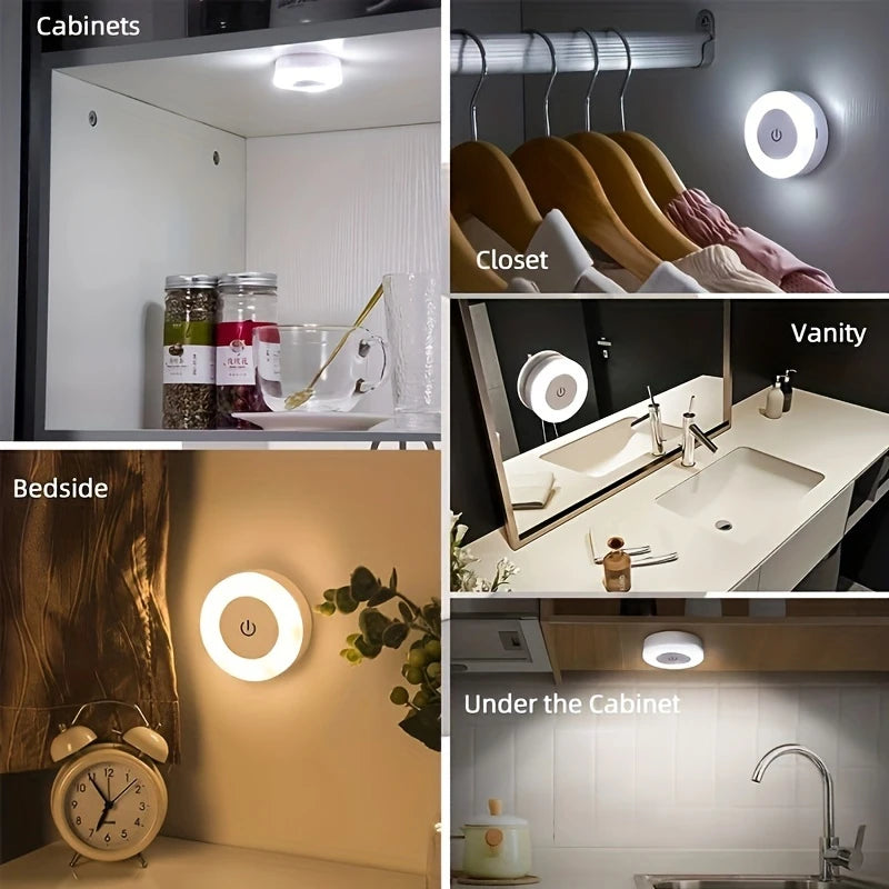 USB Rechargeable Touch LED Light | 3 Color Modes