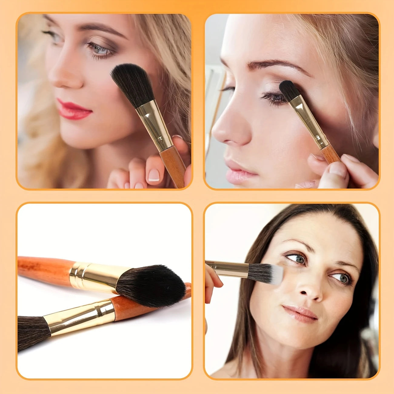 13pcs Luxury Makeup Brush Set with Travel Pouch