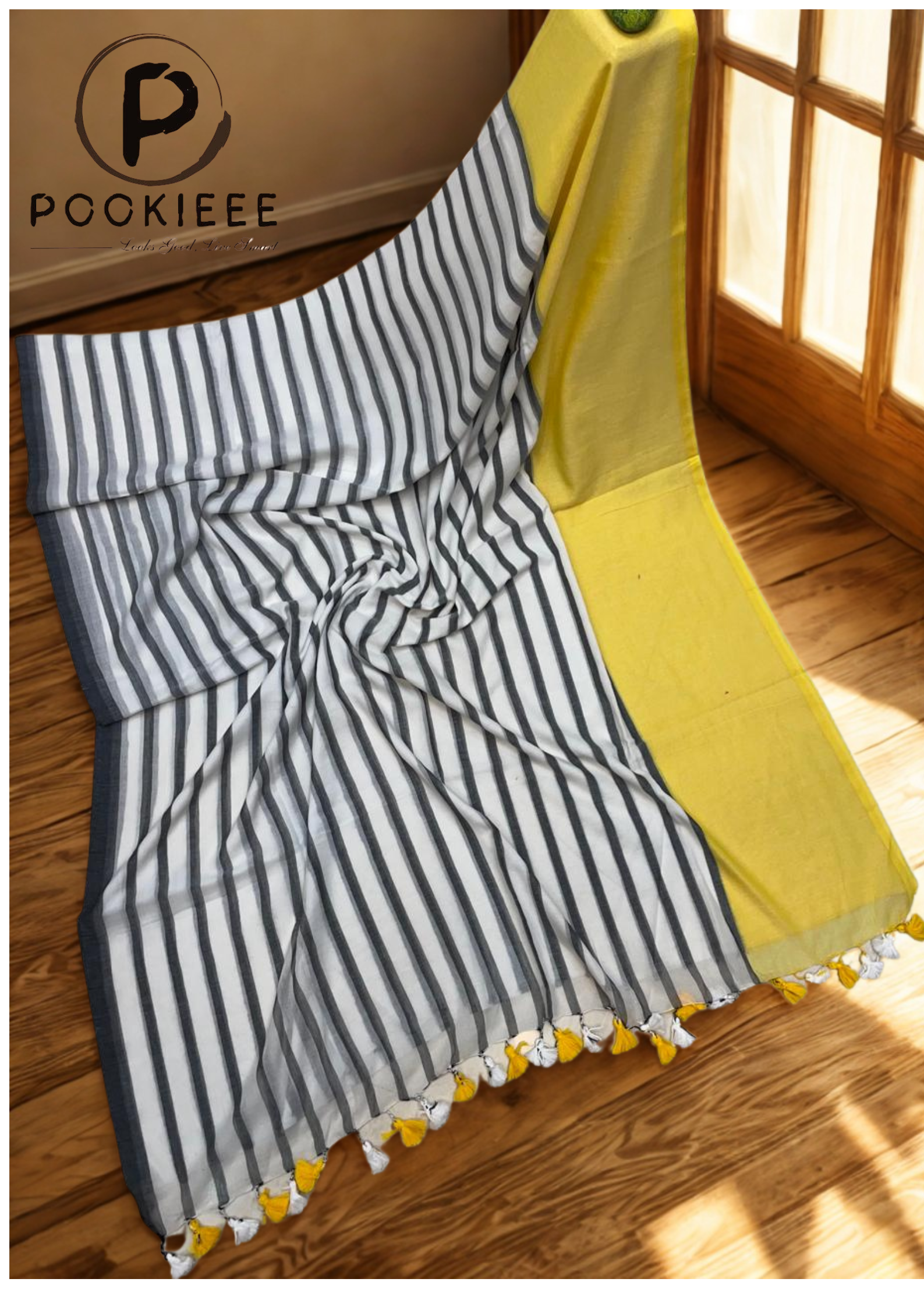 Elegant, breathable, and feather-light — this Soft Mull Cotton Saree