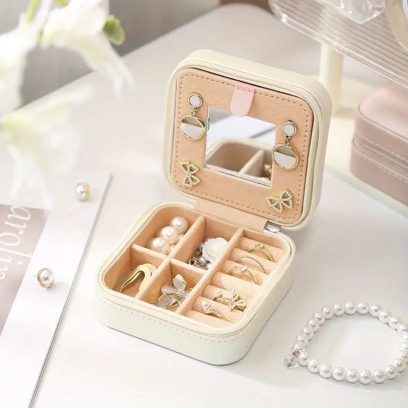 Portable Travel Jewelry Organizer Box
