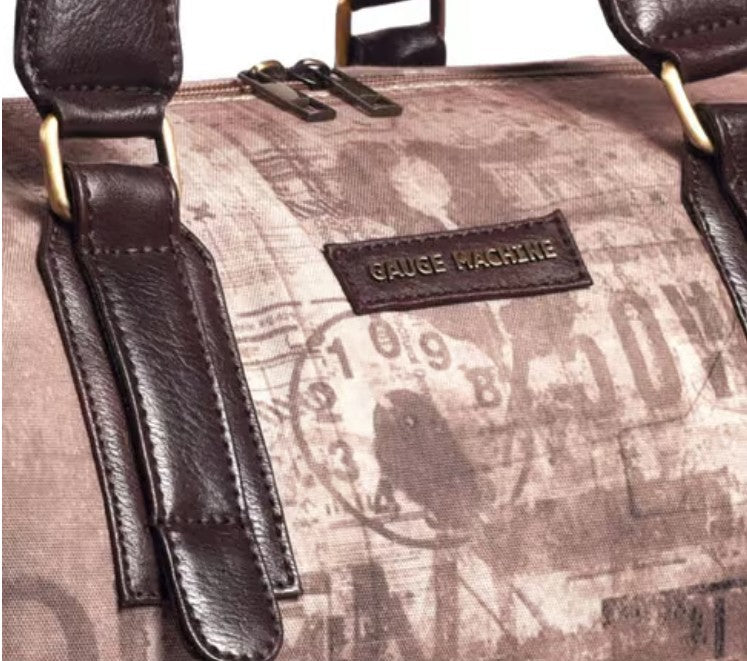 Gauge Machine Beige Duffle Day Bag – Stylish Everyday Carry Bag