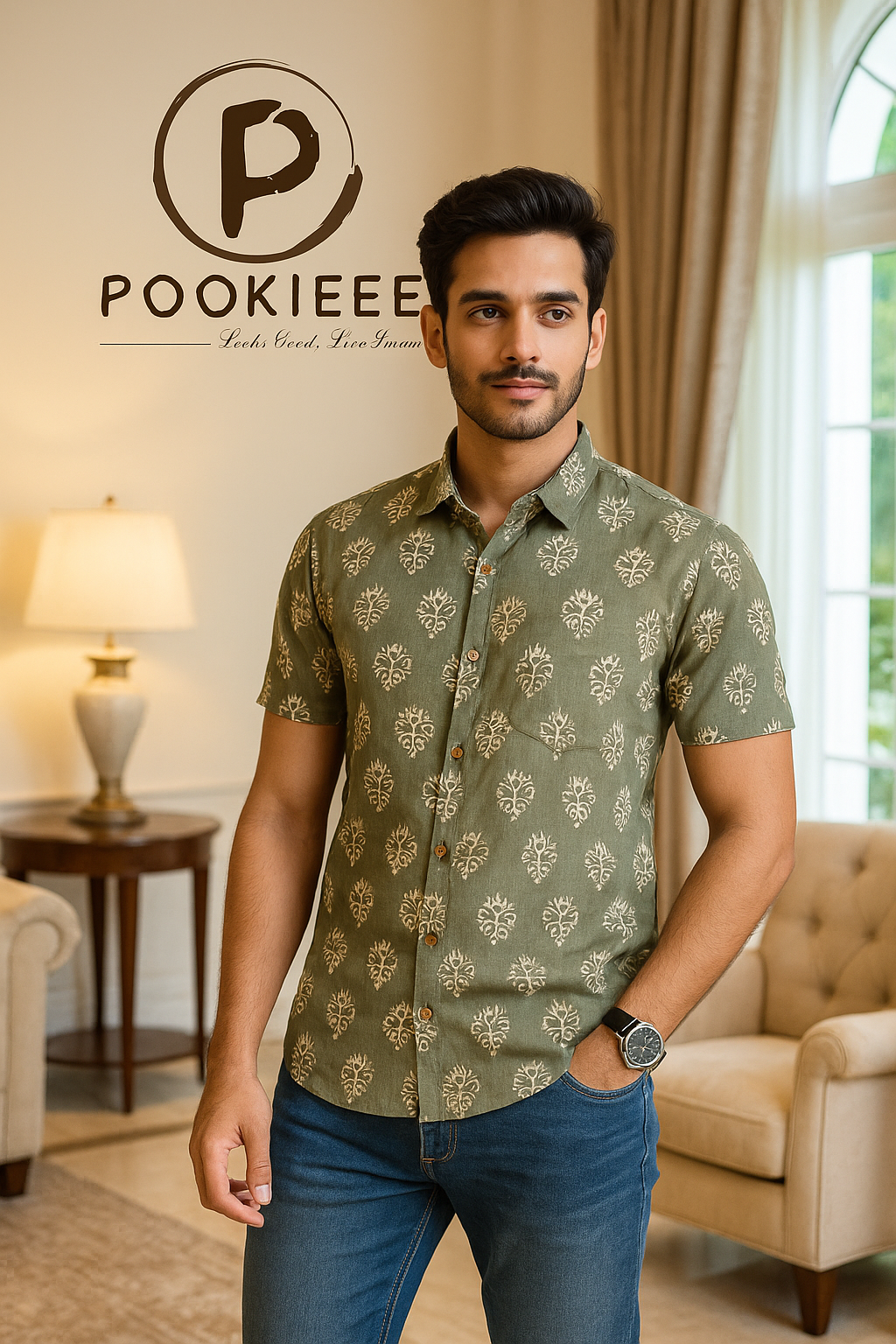 Men’s Cotton Half-Sleeve Shirt