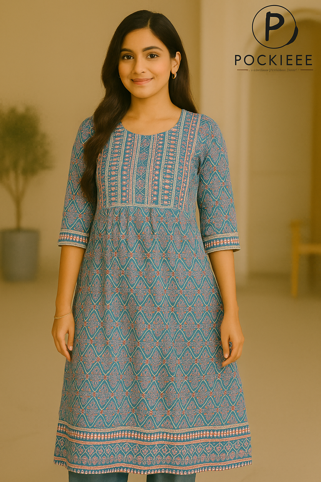 Elegant Cotton Printed Kurti for Everyday Comfort