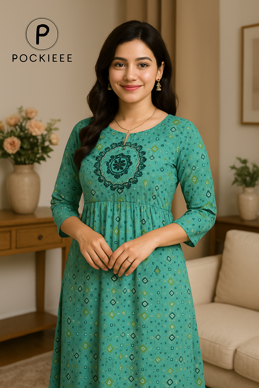 Elegant Cotton Printed Kurti for Everyday Comfort