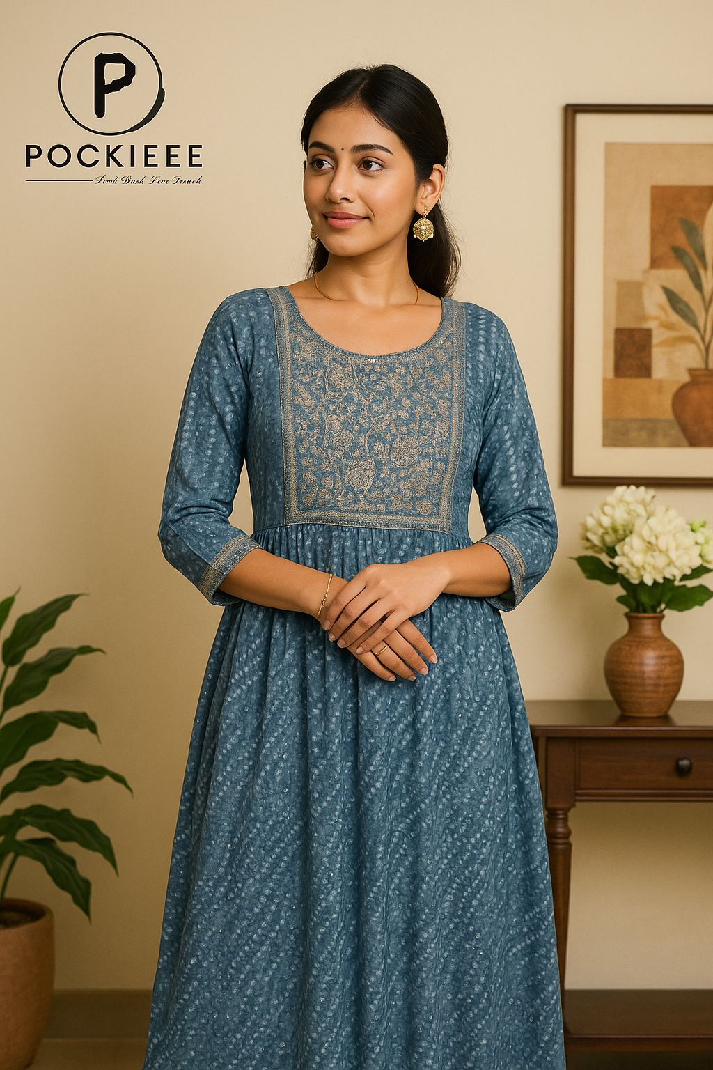 Elegant Cotton Printed Kurti for Everyday Comfort