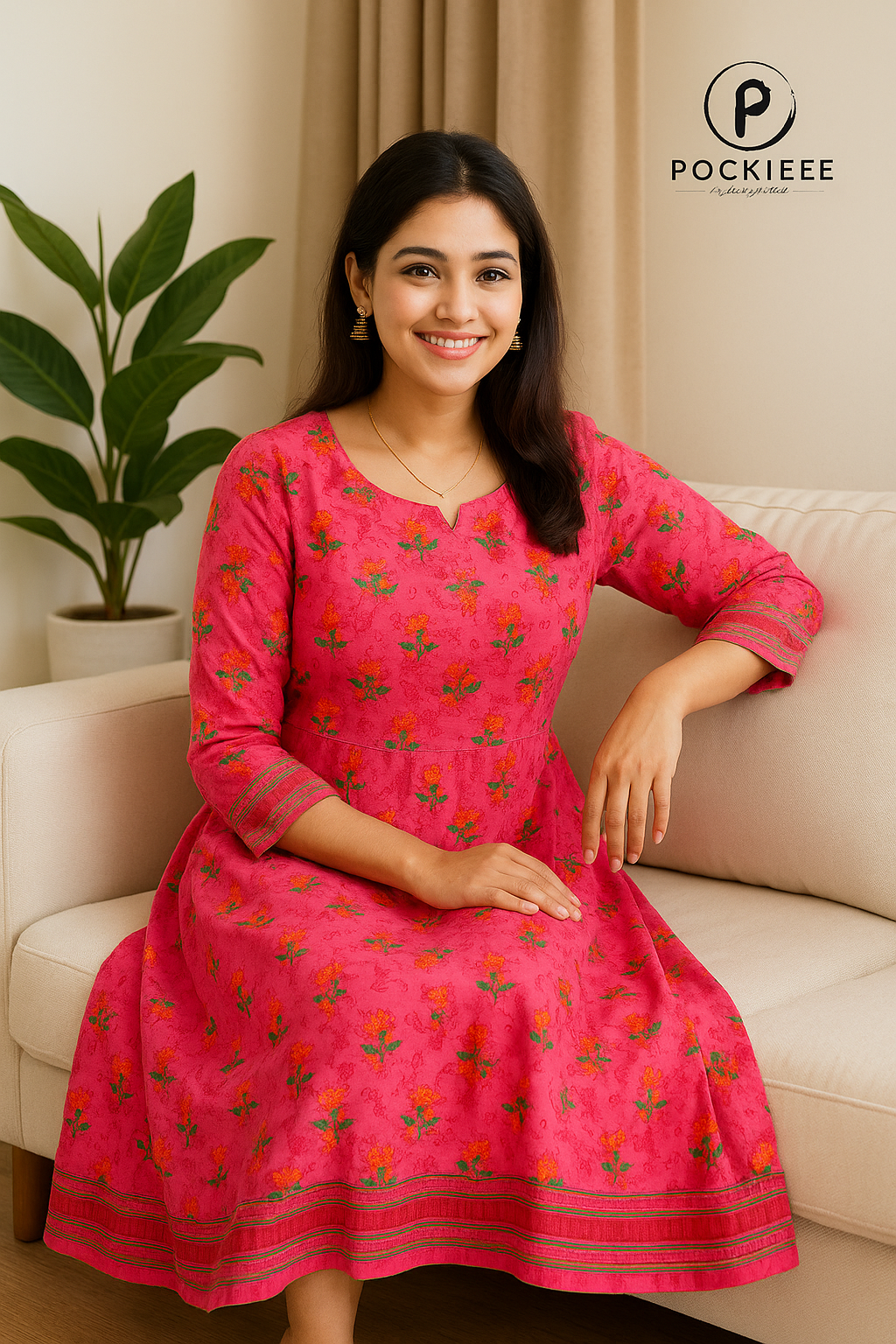 Elegant Cotton Printed Kurti for Everyday Comfort