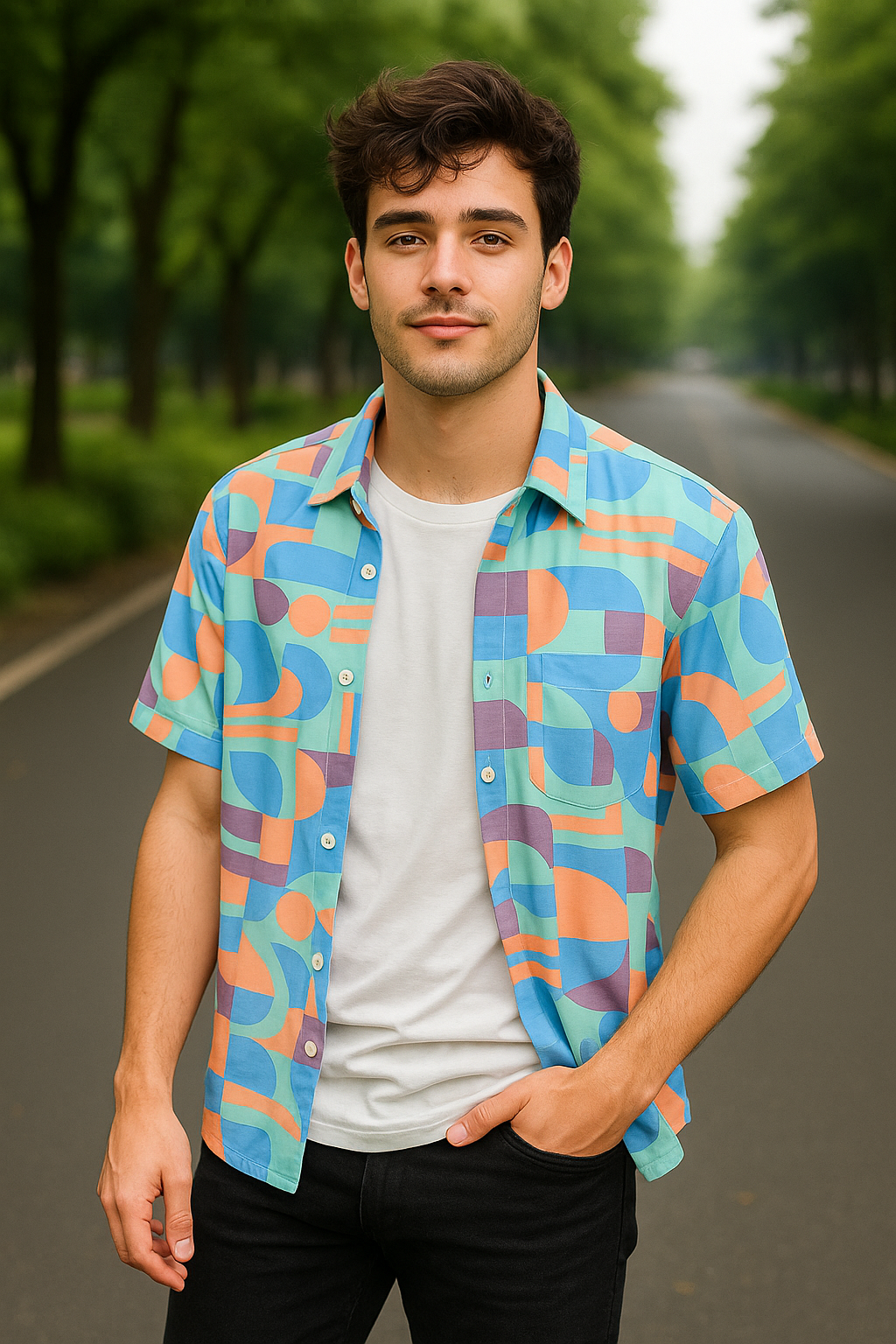 Solid Polo Shirt – 220 GSM Poly-Cotton