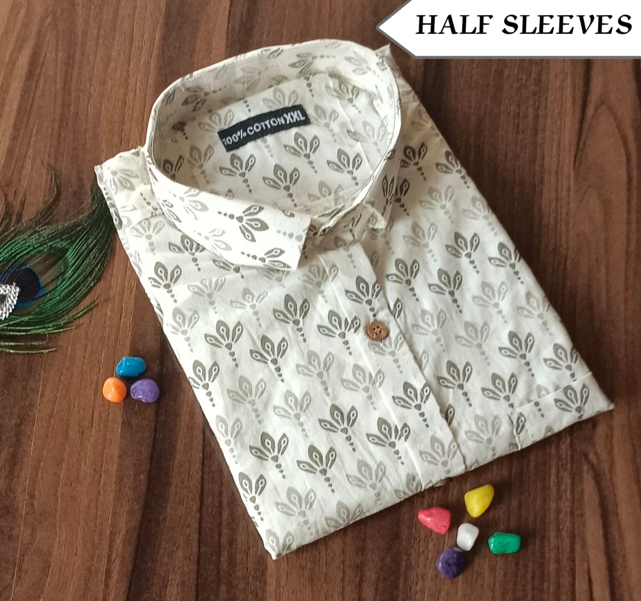 Men’s Cotton Half-Sleeve Shirt