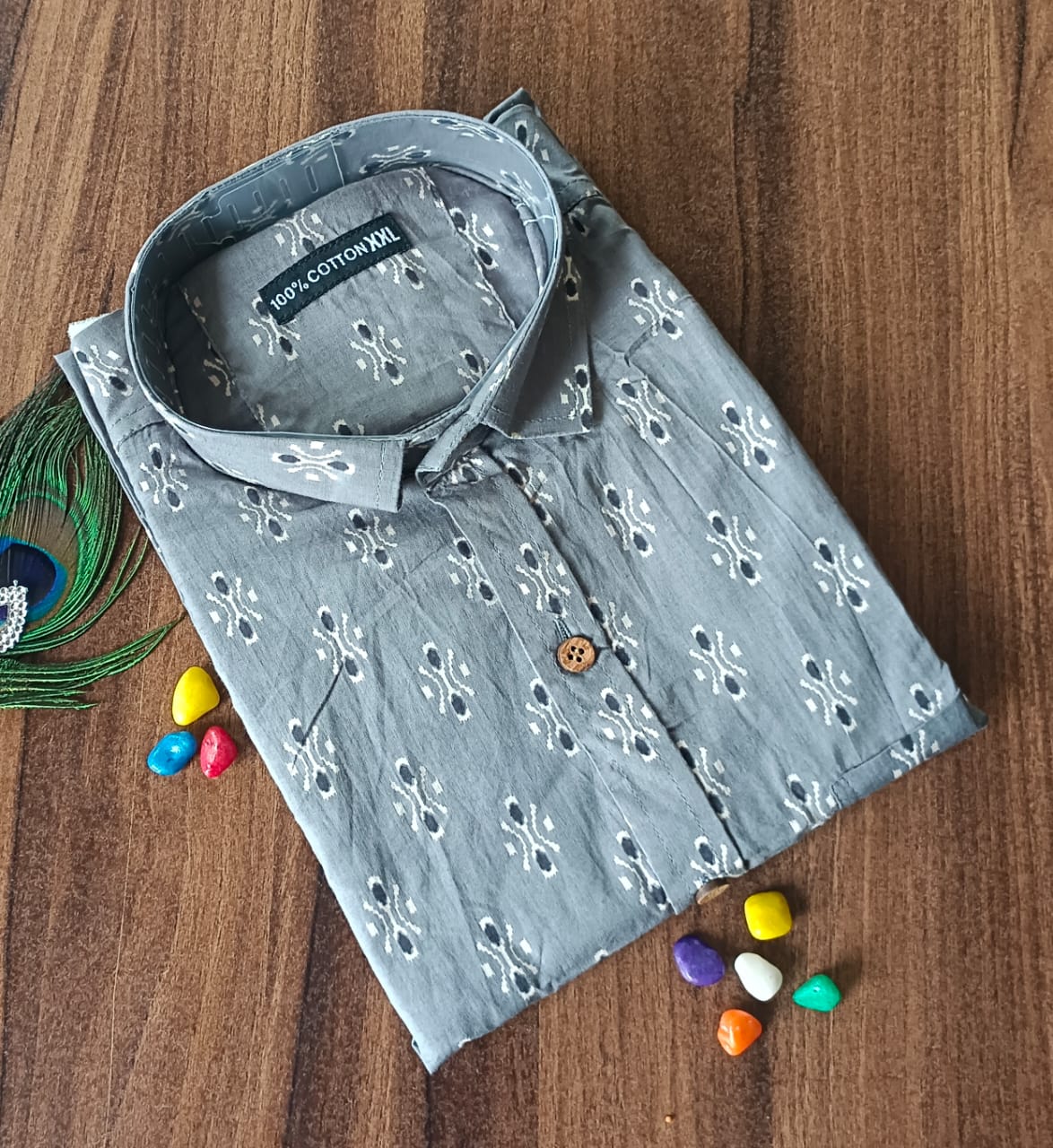 Men’s Cotton Half-Sleeve Shirt