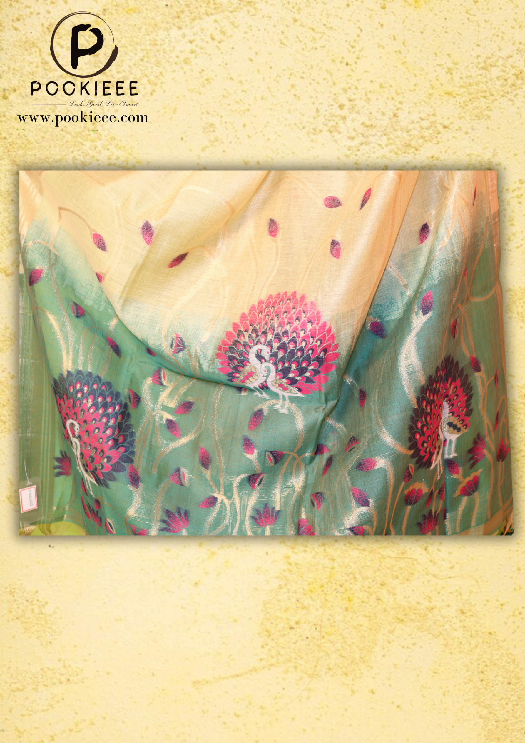 Jamdani Saree with Blouse Piece – Handwoven Heritage Elegance