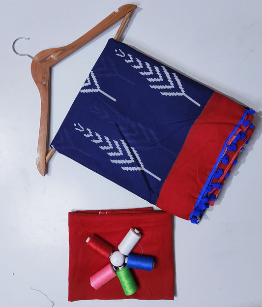Hand block print Saree with blouse