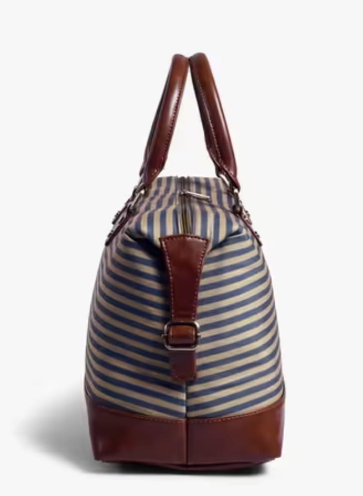 Gauge Machine Olive Striped Beach Duffle Bag