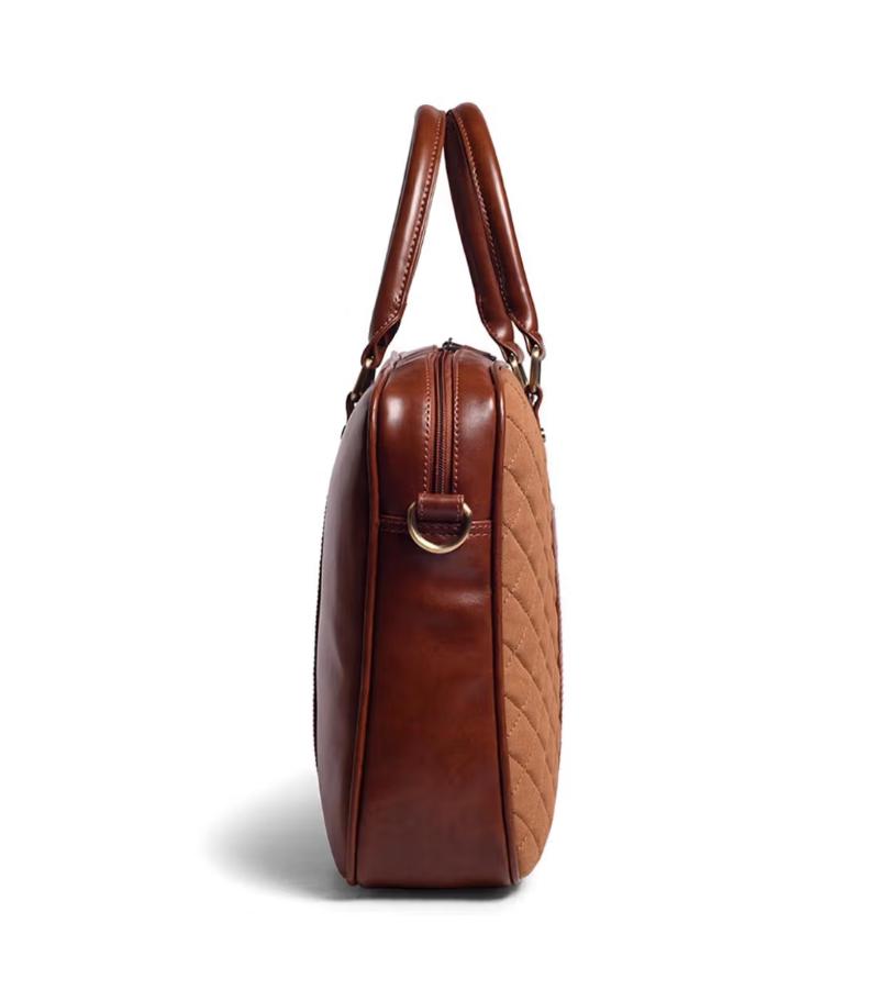 Gauge Machine 16-Inch Tan Laptop Case Bag