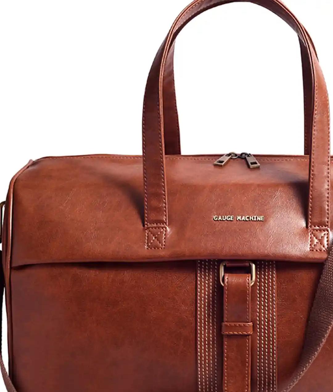 Gauge Machine Tan Duffle Bag