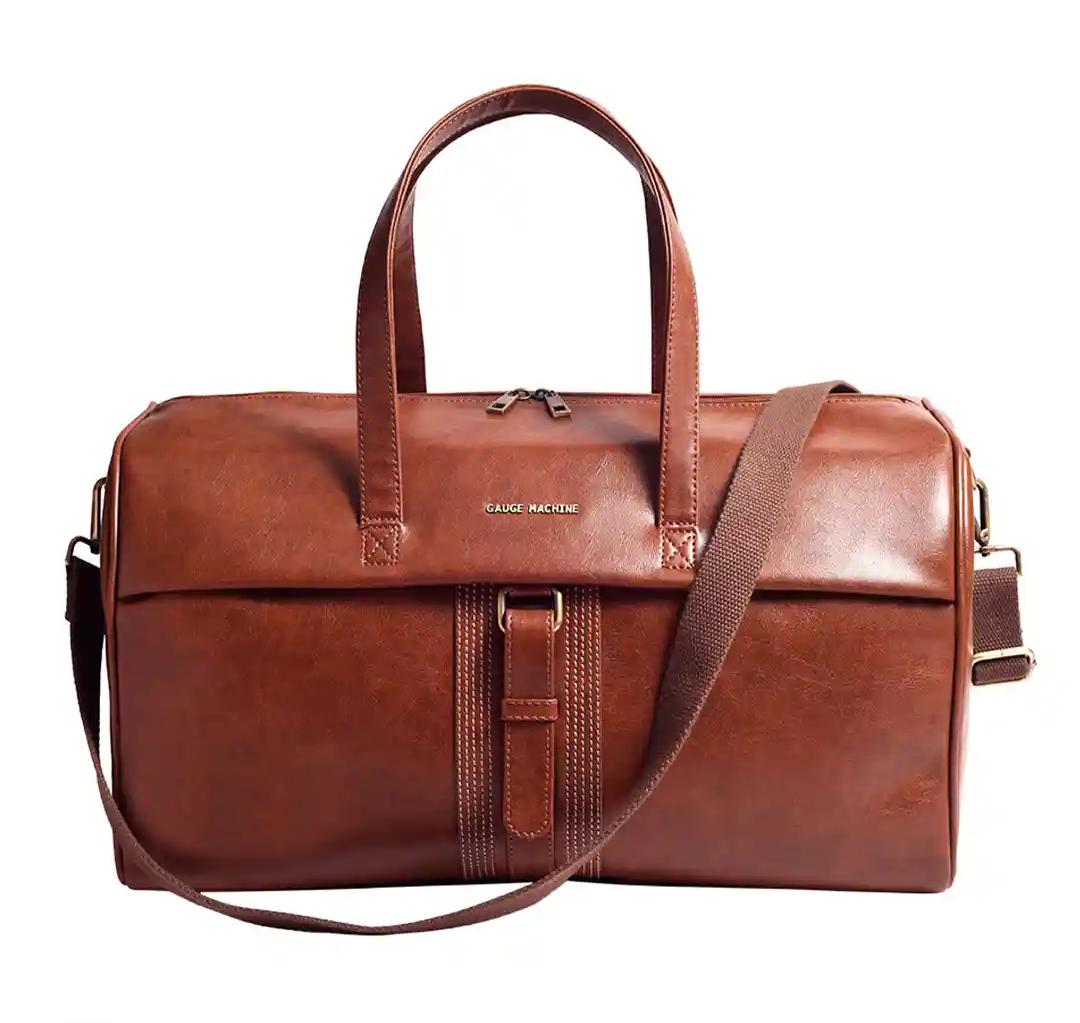 Gauge Machine Tan Duffle Bag