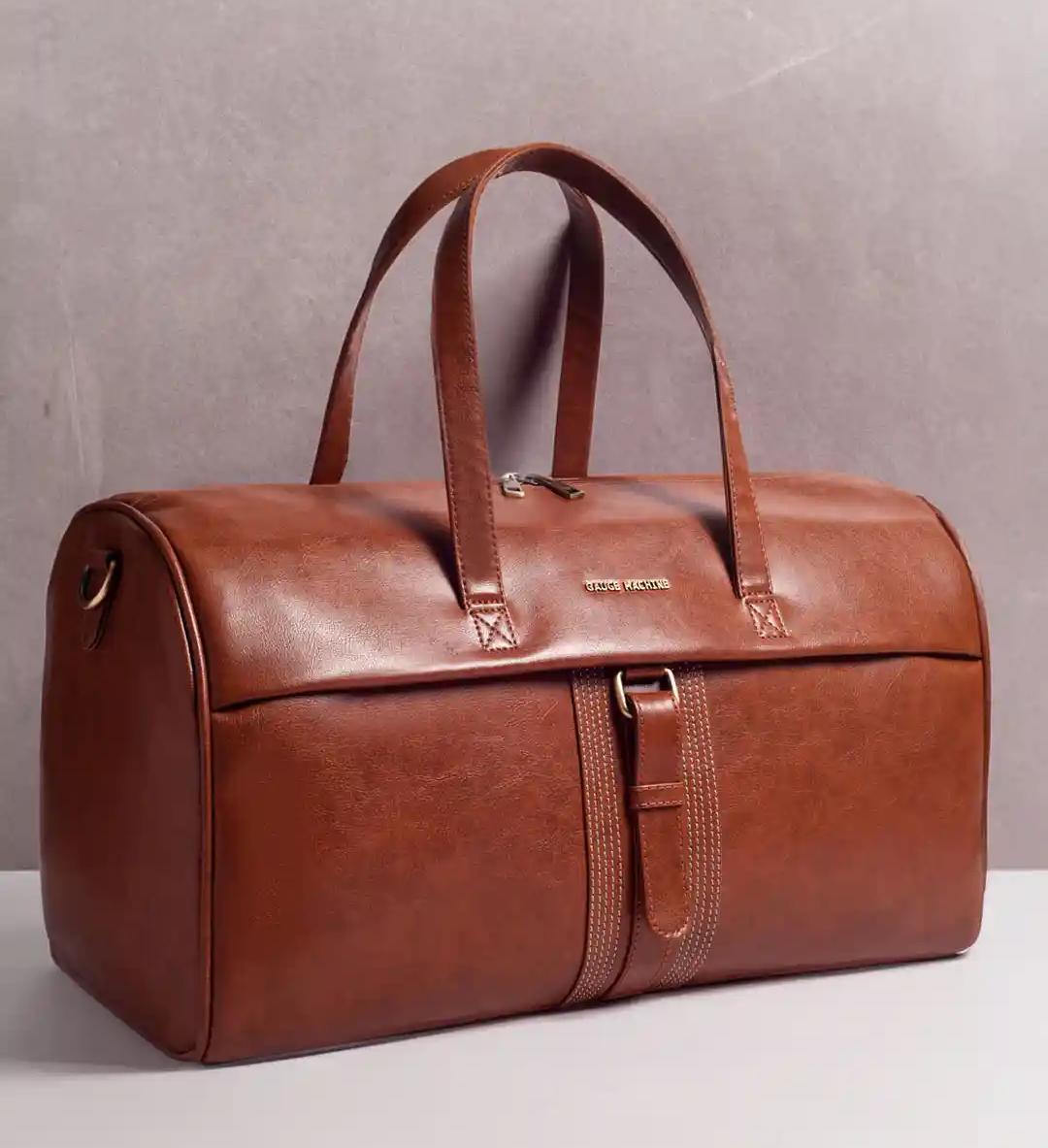 Gauge Machine Tan Duffle Bag