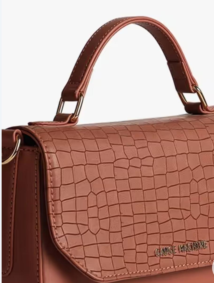 Gauge Machine Woven Tan Ladies’ Side Bag