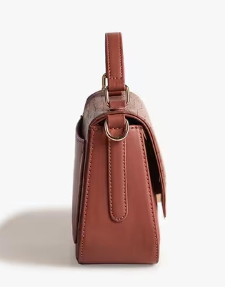 Gauge Machine Woven Tan Ladies’ Side Bag