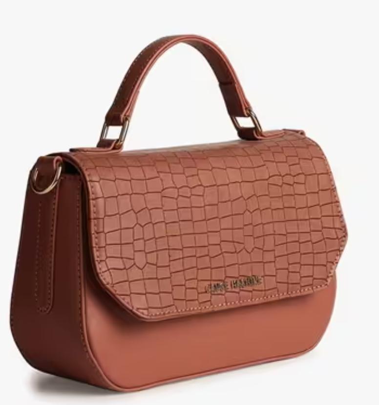 Gauge Machine Woven Tan Ladies’ Side Bag