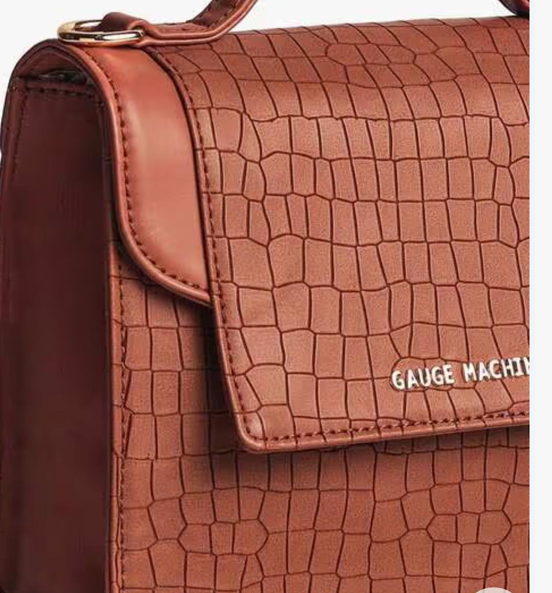 Gauge Machine Tan Luxurious Delight Ladies’ Side Bag
