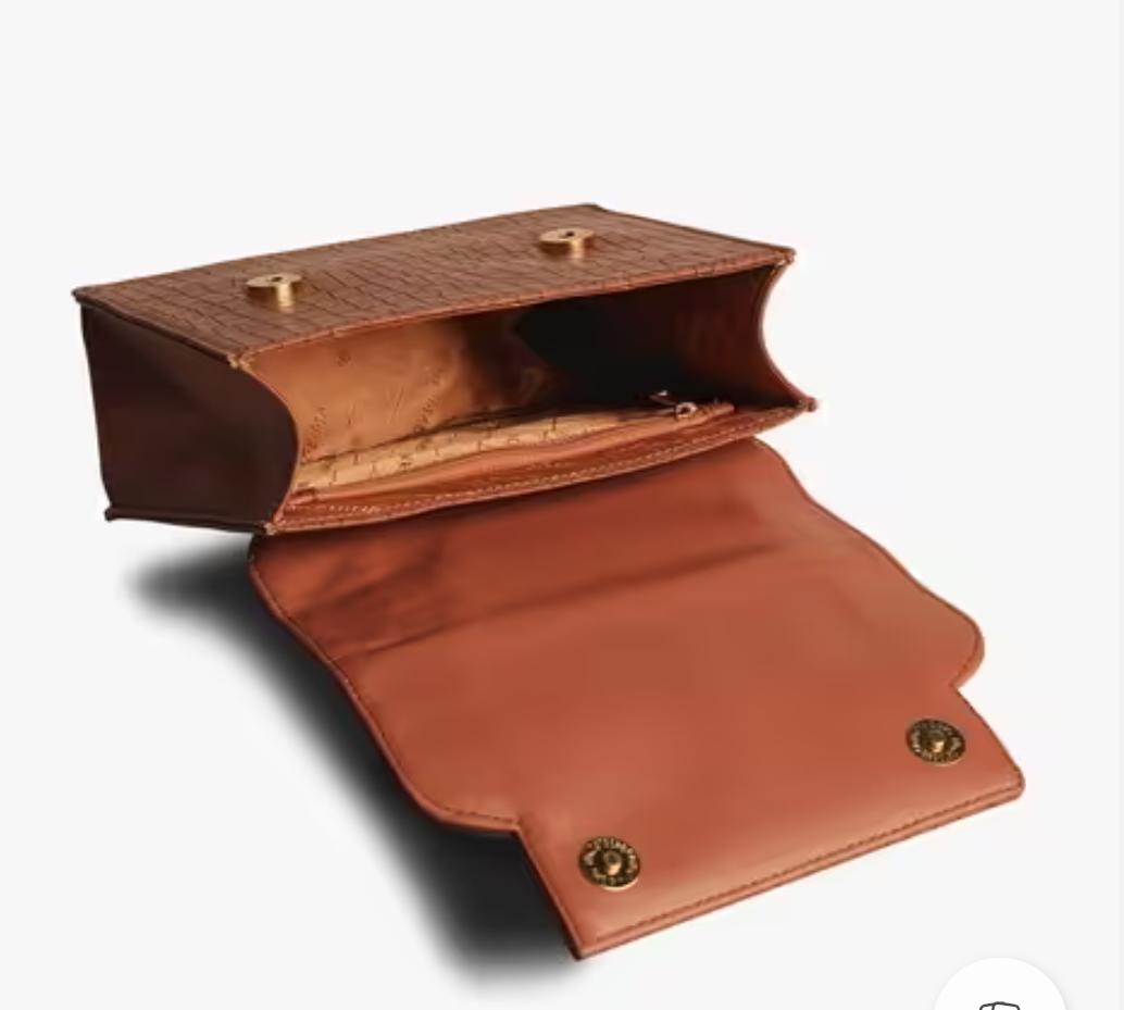Gauge Machine Tan Luxurious Delight Ladies’ Side Bag