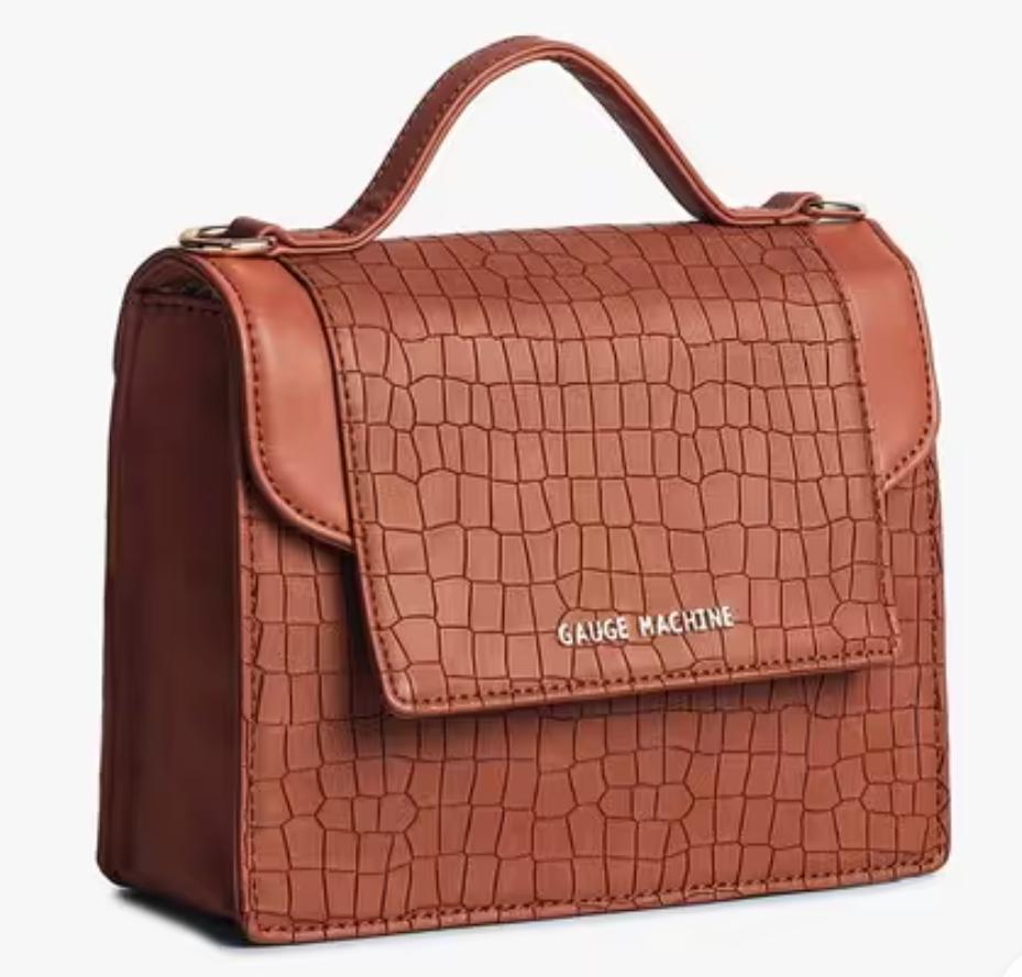 Gauge Machine Tan Luxurious Delight Ladies’ Side Bag