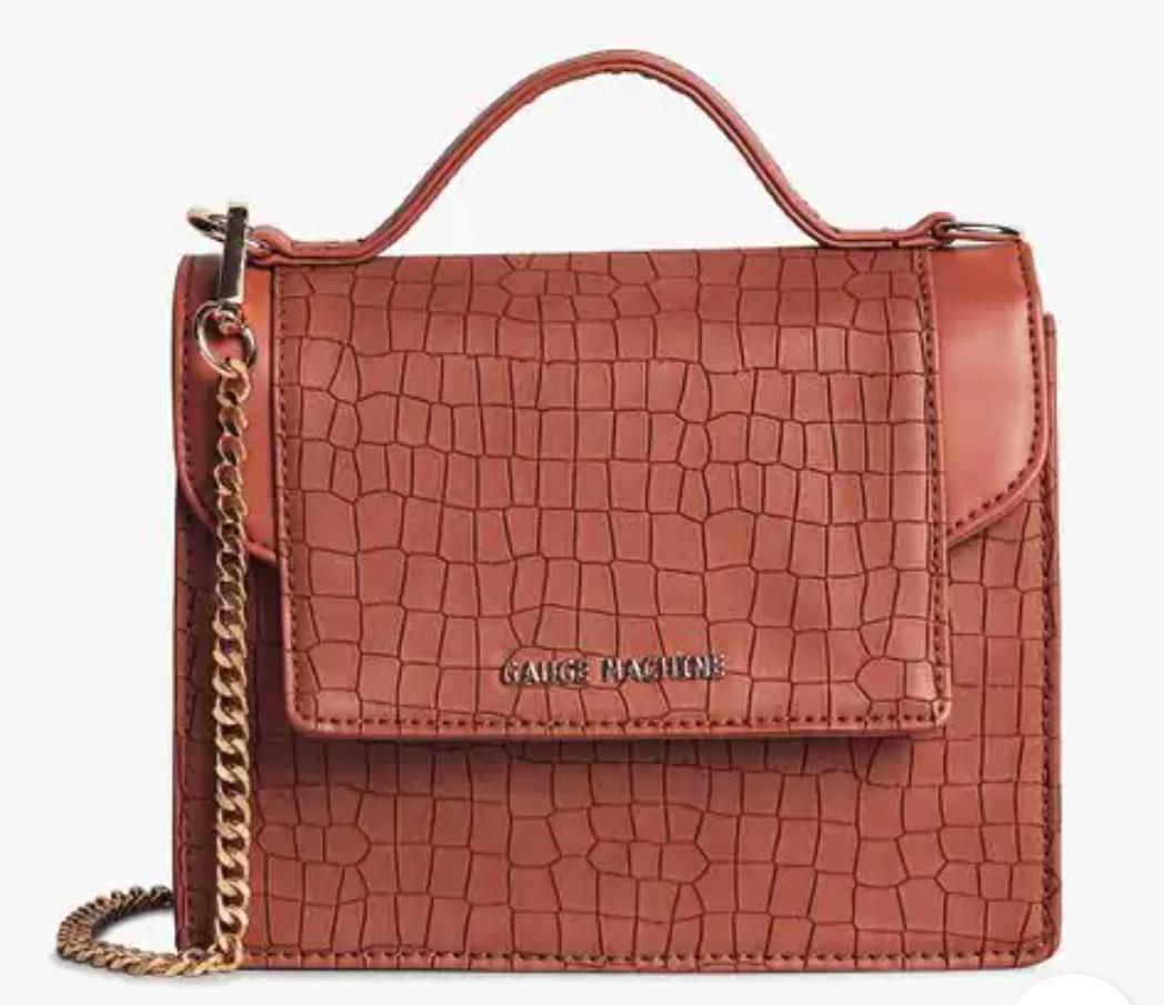 Gauge Machine Tan Luxurious Delight Ladies’ Side Bag