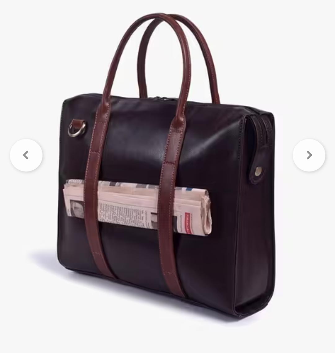 Gauge Machine 16-Inch Brown Ambassador Laptop Bag