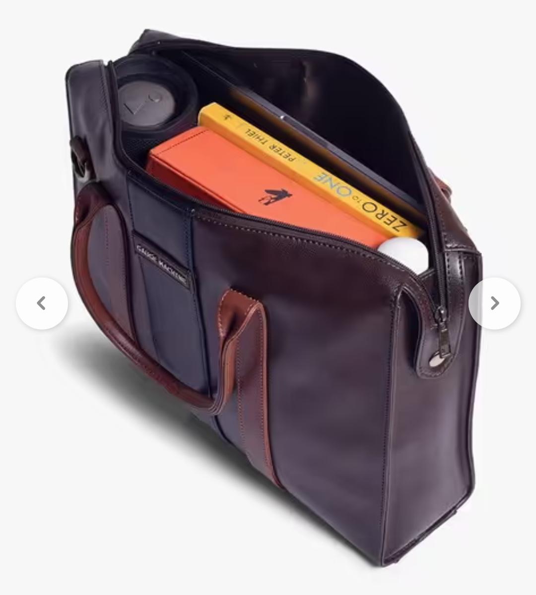 Gauge Machine 16-Inch Brown Ambassador Laptop Bag