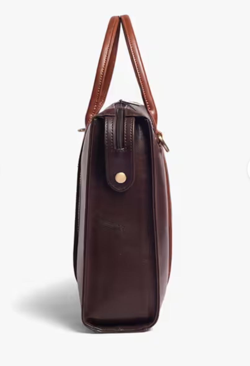 Gauge Machine 16-Inch Brown Ambassador Laptop Bag
