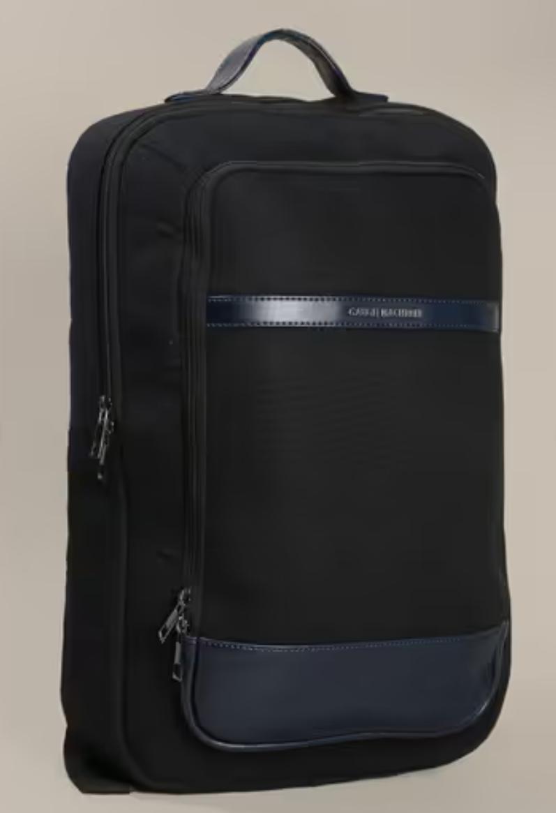 Gauge Machine Black Backpack with Front Sleeve