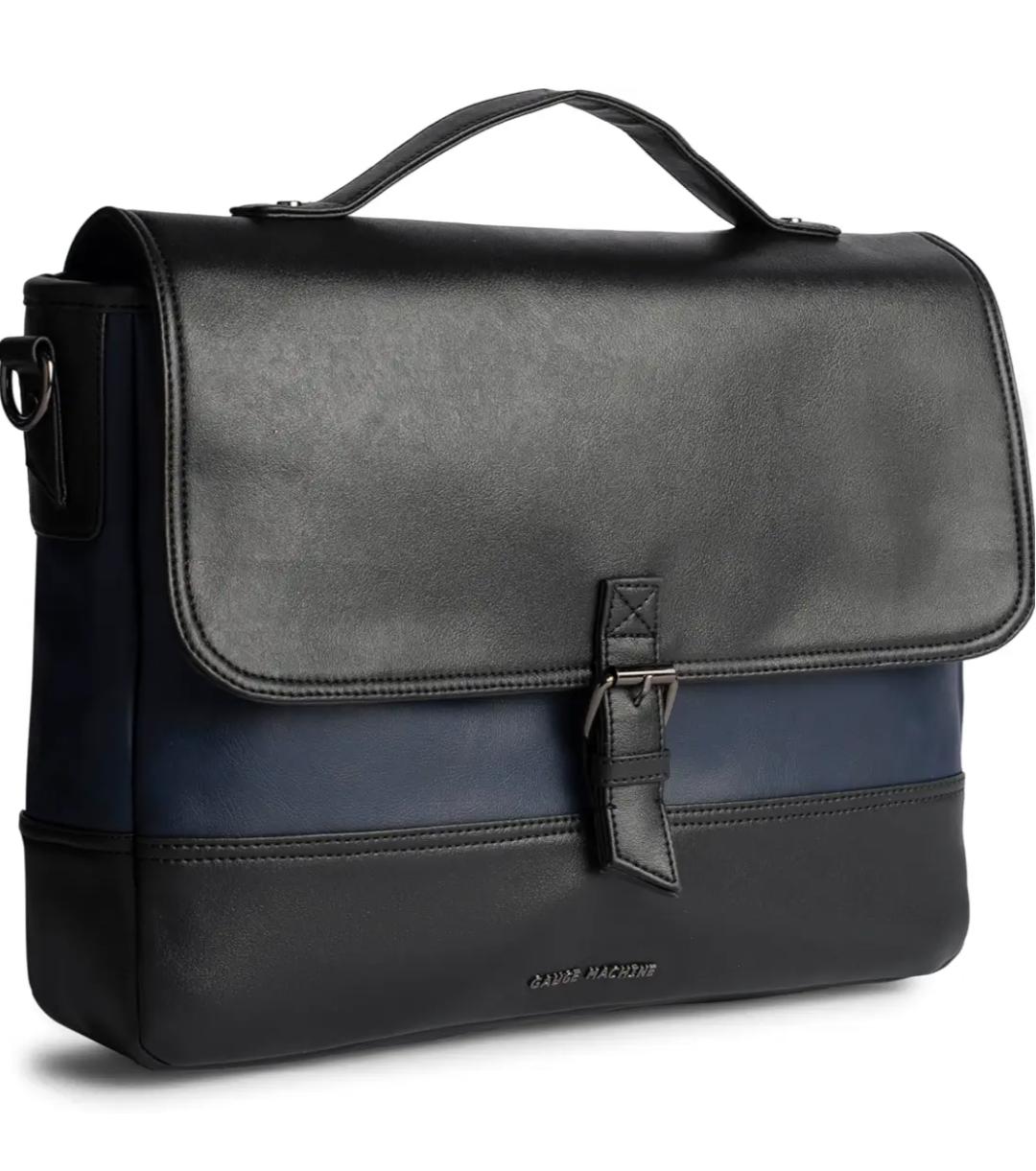 Gauge Machine 16-Inch Black Laptop Messenger Bag