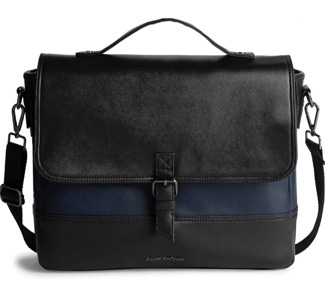 Gauge Machine 16-Inch Black Laptop Messenger Bag