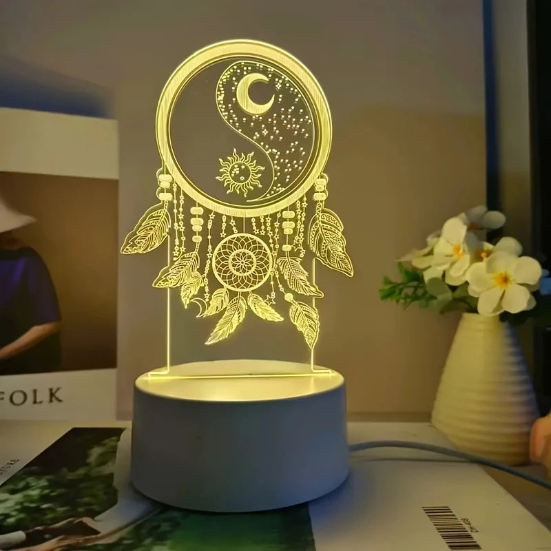 Vintage Style Dreamcatcher Night Light