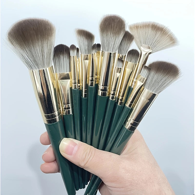 14pcs Brush Set - Soft Synthetic Bristles